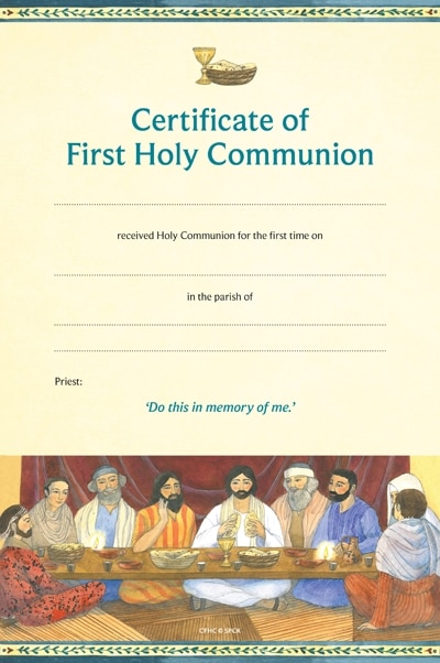 Couverture_CFHC Certificate of First Holy Communion