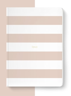 Front cover_Spirit Stationery Striped A5 Notebook