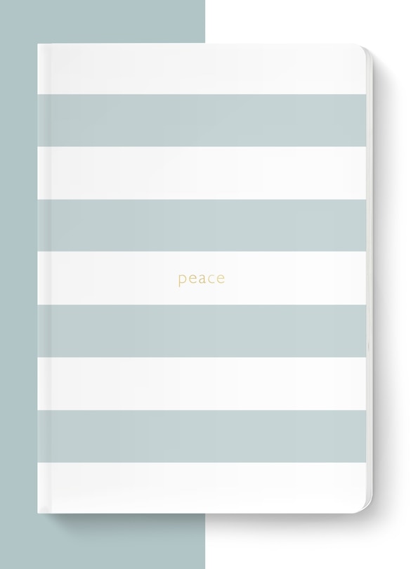 Front cover_Spirit Stationery Striped A5 Notebook