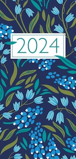 Couverture_Church Pocket Book and Diary 2024 Navy Floral