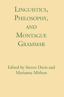 Front cover_Linguistics, Philosophy, and Montague Grammar