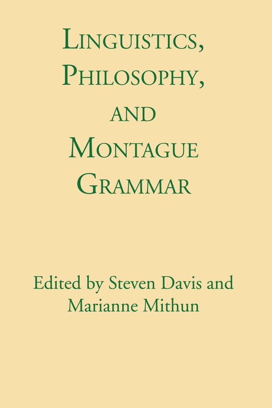 Front cover_Linguistics, Philosophy, and Montague Grammar