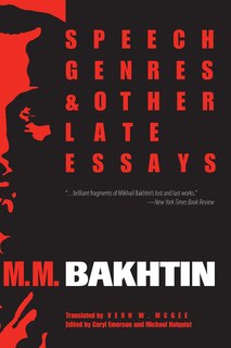 Front cover_Speech Genres And Other Late Essays