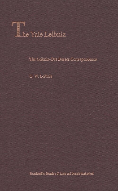 Front cover_The Leibniz-des Bosses Correspondence