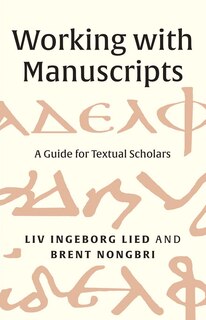 Couverture_Working with Manuscripts