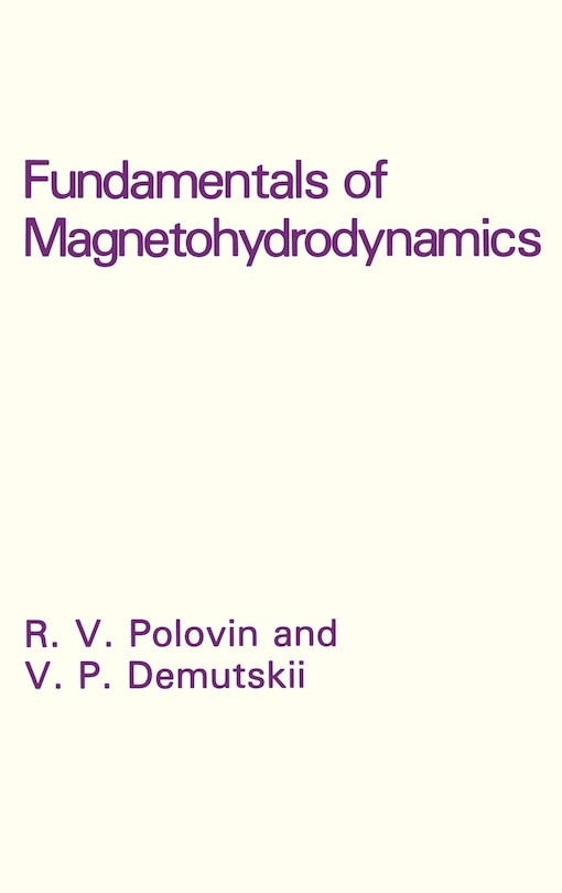Couverture_Fundamentals Of Magnetohydrodynamics