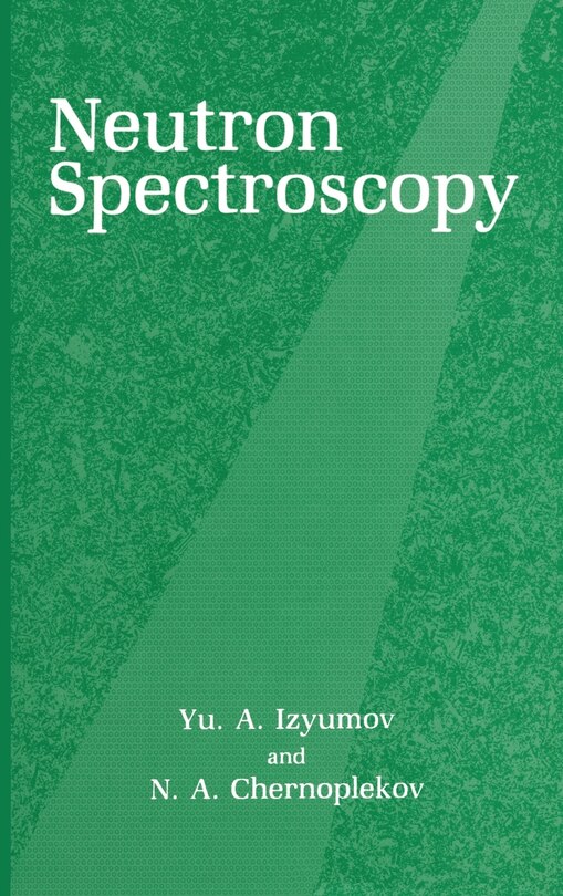 Front cover_Neutron Spectroscopy