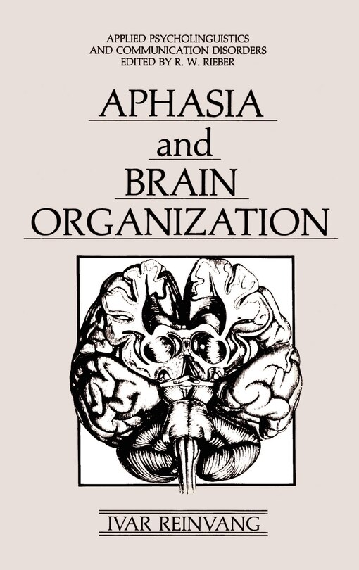 Couverture_Aphasia and Brain Organization