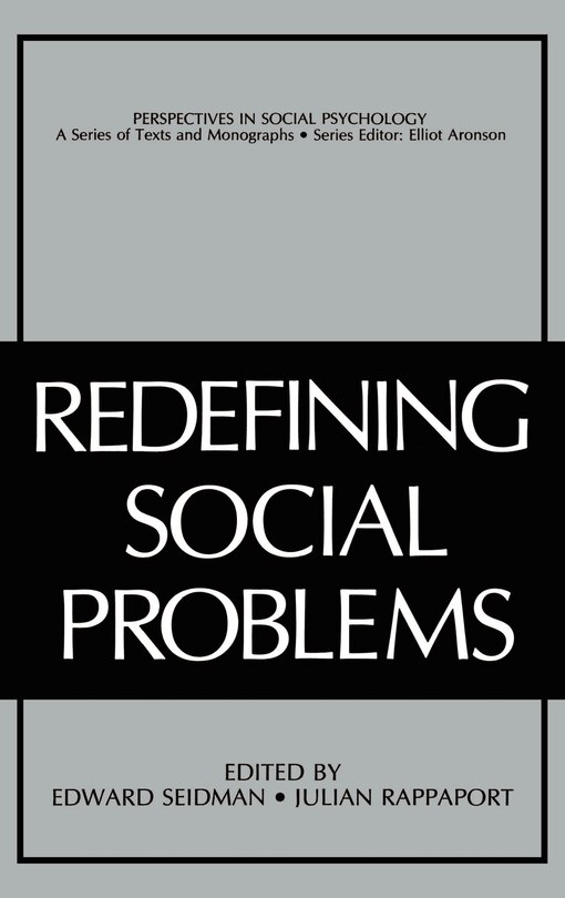 Couverture_Redefining Social Problems