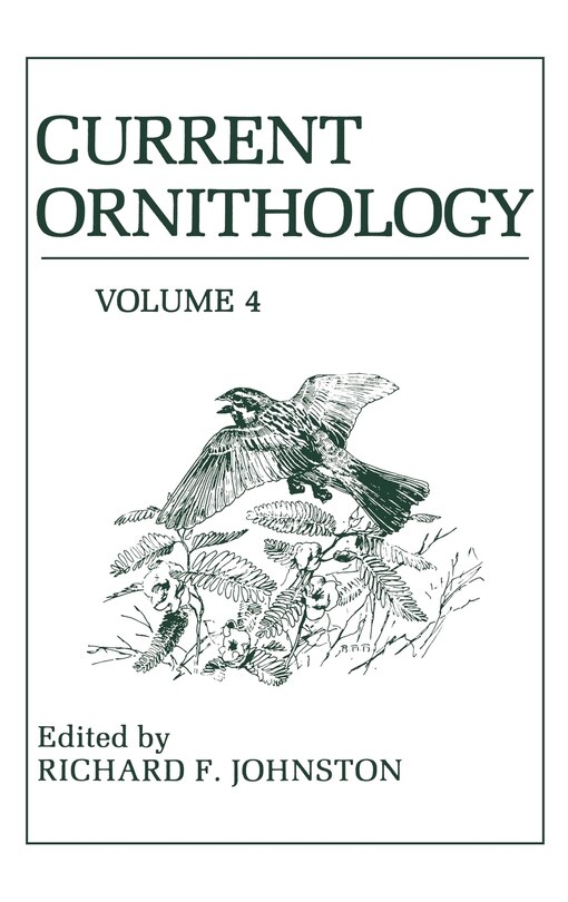Front cover_Current Ornithology, Volume 4