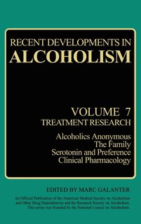 Front cover_Recent Developments in Alcoholism