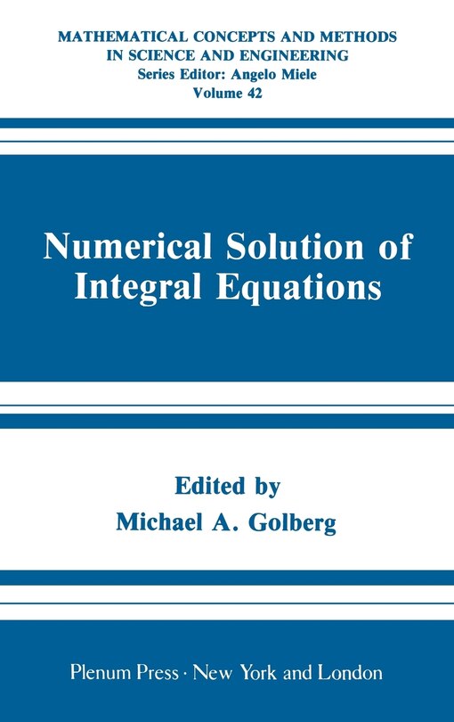 Couverture_Numerical Solution of Integral Equations