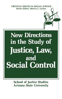 Couverture_New Directions in the Study of Justice, Law, and Social Control