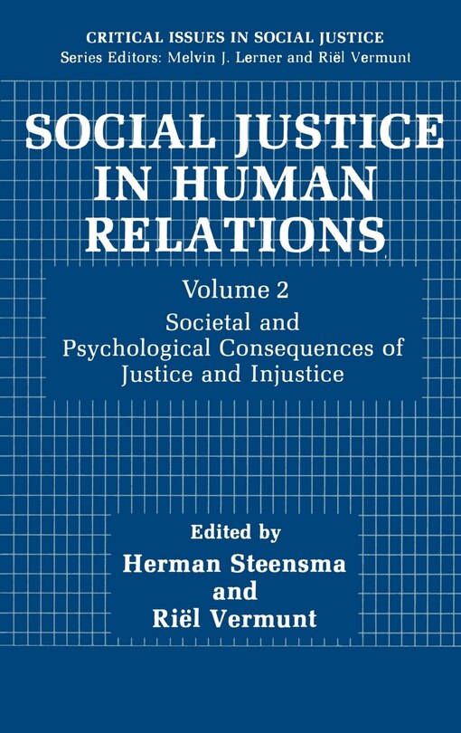 Couverture_Social Justice in Human Relations Volume 2