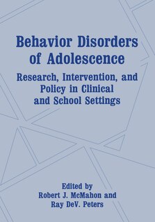 Front cover_Behavior Disorders of Adolescence