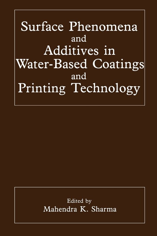 Front cover_Surface Phenomena and Additives in Water-Based Coatings and Printing Technology