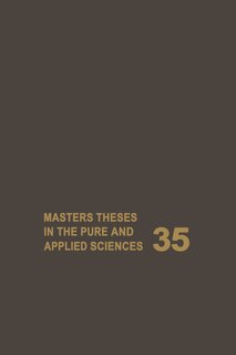 Couverture_Masters Theses in the Pure and Applied Sciences