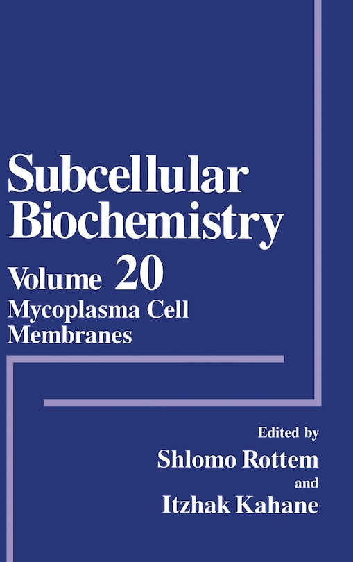 Front cover_Mycoplasma Cell Membranes