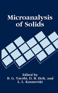 Front cover_Microanalysis of Solids