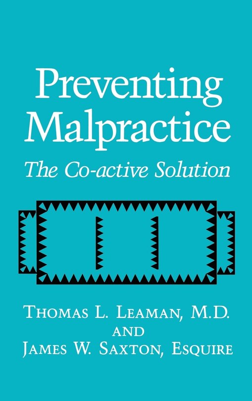Couverture_Preventing Malpractice