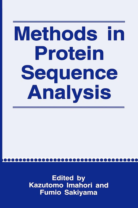 Front cover_Methods in Protein Sequence Analysis