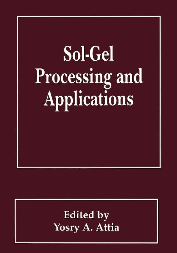 Couverture_Sol-Gel Processing and Applications