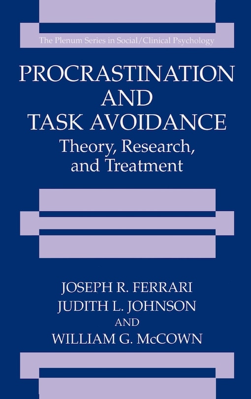 Front cover_Procrastination And Task Avoidance