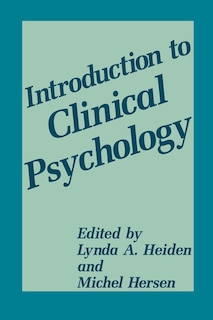 Front cover_Introduction to Clinical Psychology