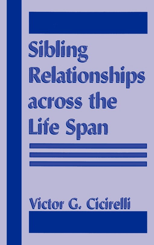 Couverture_Sibling Relationships Across the Life Span