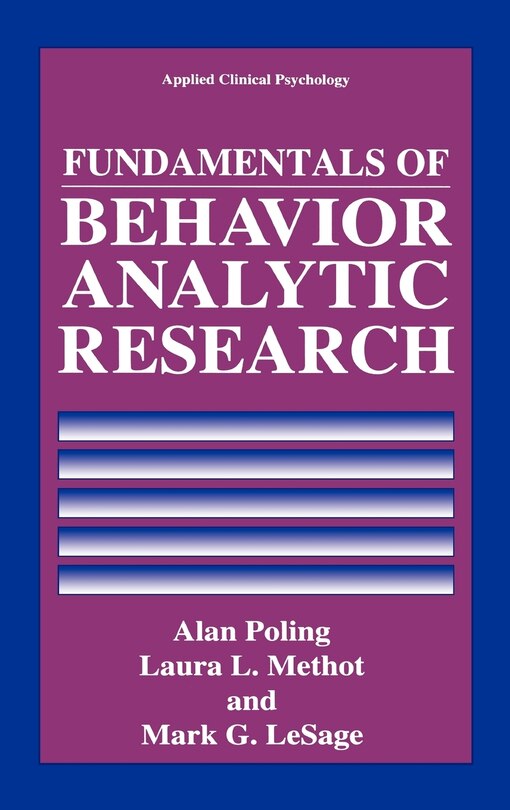 Couverture_Fundamentals of Behavior Analytic Research