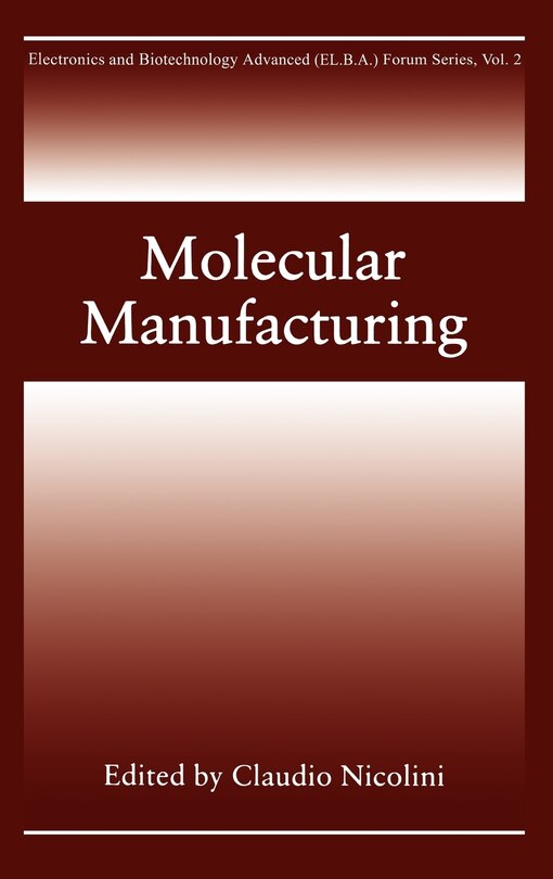 Front cover_Molecular Manufacturing