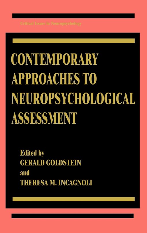 Front cover_Contemporary Approaches to Neuropsychological Assessment