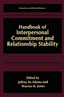 Couverture_Handbook Of Interpersonal Commitment And Relationship Stability