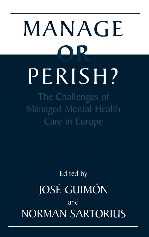 Front cover_Manage or Perish?