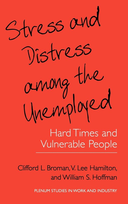 Front cover_Stress and Distress Among the Unemployed