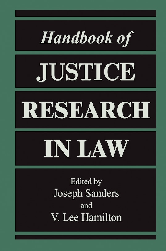 Couverture_Handbook Of Justice Research In Law
