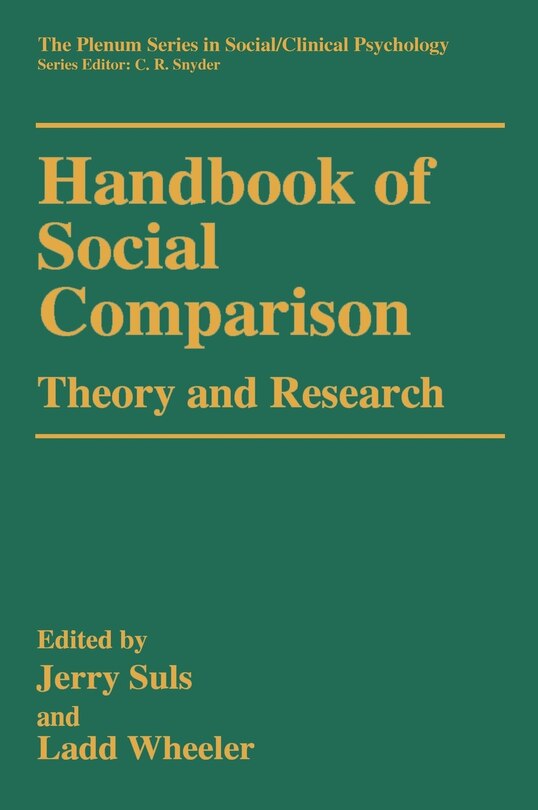 Front cover_Handbook Of Social Comparison