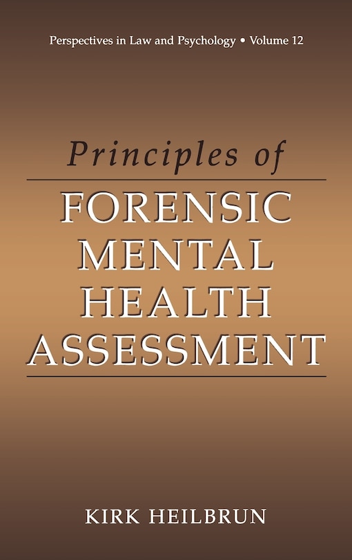 Couverture_Principles of Forensic Mental Health Assessment