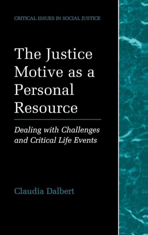 Couverture_The Justice Motive as a Personal Resource