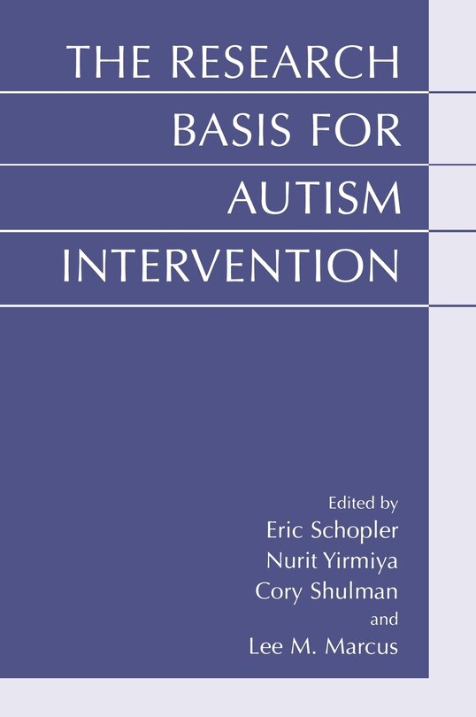 Front cover_Research Basis for Autism Intervention