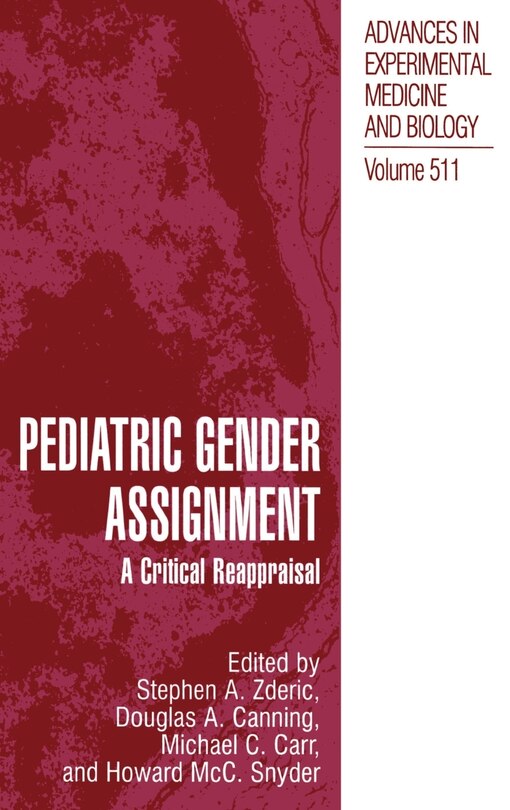 Couverture_Pediatric Gender Assignment
