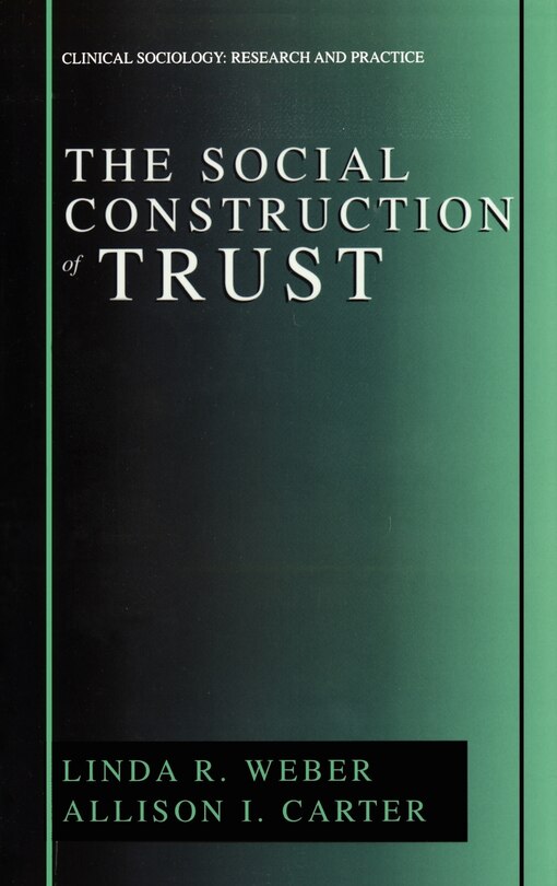 Front cover_The Social Construction of Trust