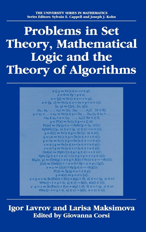 Couverture_Problems In Set Theory, Mathematical Logic And The Theory Of Algorithms