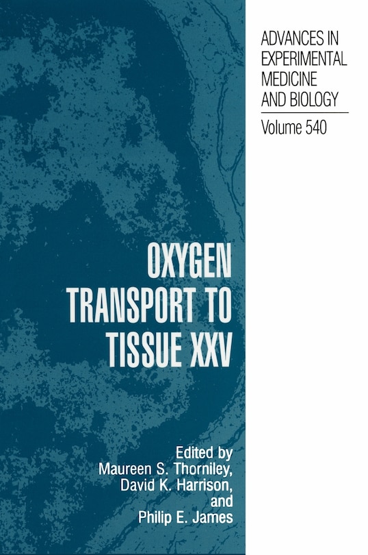 Couverture_Oxygen Transport To Tissue Xxv