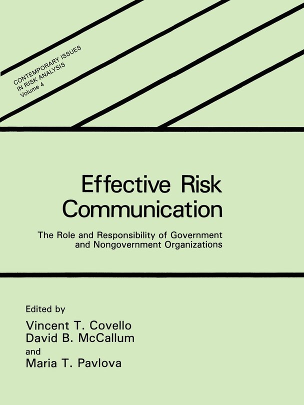 Front cover_Effective Risk Communication