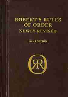 Robert's Rules of Order Newly Revised, deluxe 11th edition de Henry M. Robert