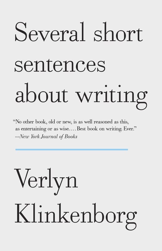 Front cover_Several Short Sentences About Writing