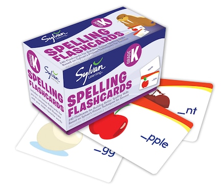 Kindergarten Spelling Flashcards: 240 Flashcards For Building Better Spelling Skills Based On Sylvan's Proven Techniques For Success