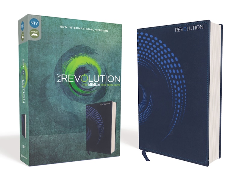 Front cover_Niv, Revolution Bible, Leathersoft, Blue