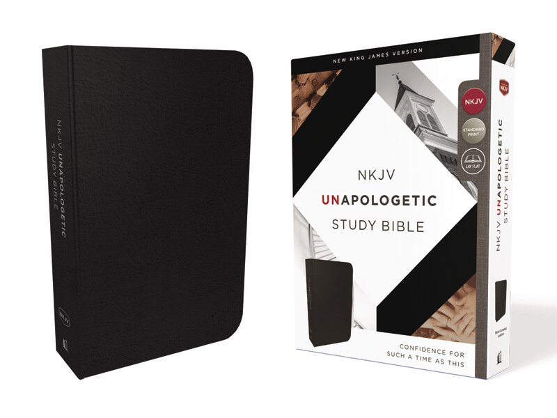 Couverture_Nkjv, Unapologetic Study Bible, Bonded Leather, Black, Red Letter